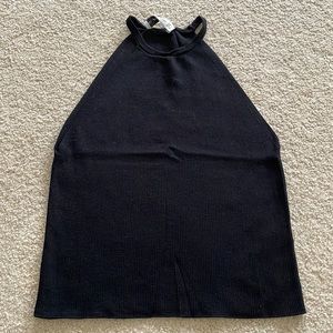 ZARA black knit tank size Large